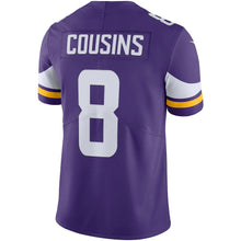Load image into Gallery viewer, Men&#39;s Minnesota Vikings Kirk Cousins Nike Purple Vapor Untouchable Limited Jersey
