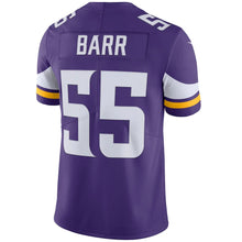 Load image into Gallery viewer, Men&#39;s Minnesota Vikings Anthony Barr Nike Purple Vapor Untouchable Limited Player Jersey