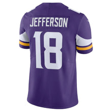 Load image into Gallery viewer, Men&#39;s Minnesota Vikings Justin Jefferson Nike Purple Vapor Limited Jersey