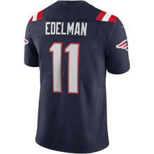 Load image into Gallery viewer, Men&#39;s New England Patriots Julian Edelman Nike Navy Vapor Limited Jersey