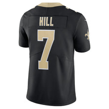 Load image into Gallery viewer, Men&#39;s New Orleans Saints Taysom Hill Nike Black Vapor Limited Jersey