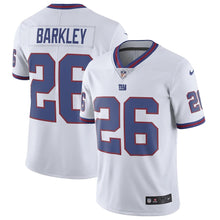 Load image into Gallery viewer, Men&#39;s New York Giants Saquon Barkley Nike White Color Rush Limited Jersey