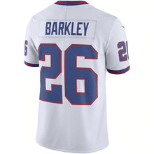 Load image into Gallery viewer, Men&#39;s New York Giants Saquon Barkley Nike White Color Rush Limited Jersey