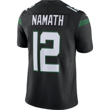 Load image into Gallery viewer, Men&#39;s New York Jets Joe Namath Nike Stealth Black Retired Player Limited Team Jersey