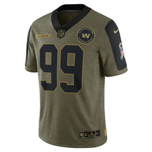 Load image into Gallery viewer, Men&#39;s Washington Football Team Chase Young Nike Olive 2021 Salute To Service Limited Player Jersey