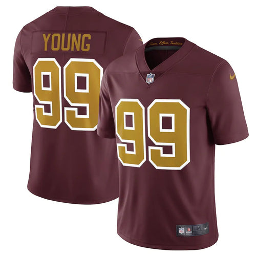 Men's Washington Football Team Chase Young Nike Burgundy Alternate Vapor Limited Jersey