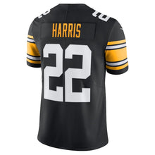 Load image into Gallery viewer, Men&#39;s Pittsburgh Steelers Najee Harris Nike Black Alternate Vapor Limited Jersey