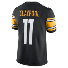 Load image into Gallery viewer, Men&#39;s Pittsburgh Steelers Chase Claypool Nike Black Vapor Limited Player Jersey