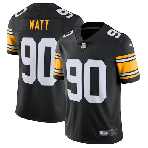 Men's Pittsburgh Steelers T.J. Watt Nike Black Alternate Vapor Untouchable Limited Jersey
