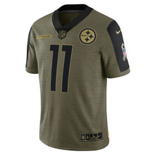 Load image into Gallery viewer, Men&#39;s Pittsburgh Steelers Chase Claypool Nike Olive 2021 Salute To Service Limited Player Jersey