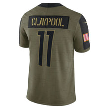 Load image into Gallery viewer, Men&#39;s Pittsburgh Steelers Chase Claypool Nike Olive 2021 Salute To Service Limited Player Jersey