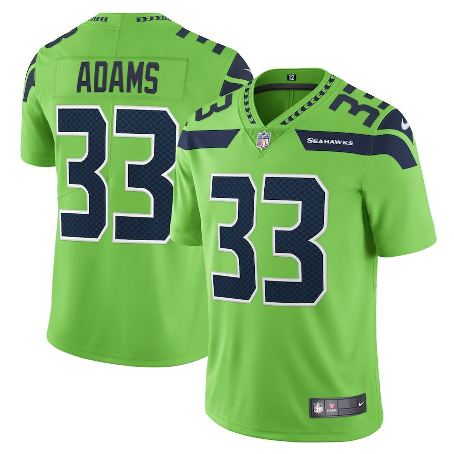 Men's Seattle Seahawks Jamal Adams Nike Neon Green Vapor Limited Player Jersey