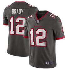Load image into Gallery viewer, Men&#39;s Tampa Bay Buccaneers Tom Brady Nike Pewter Alternate Vapor Limited Jersey