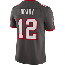 Load image into Gallery viewer, Men&#39;s Tampa Bay Buccaneers Tom Brady Nike Pewter Alternate Vapor Limited Jersey