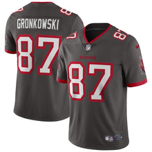 Load image into Gallery viewer, Men&#39;s Tampa Bay Buccaneers Rob Gronkowski Nike Pewter Alternate Vapor Limited Jersey