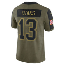 Load image into Gallery viewer, Men&#39;s Tampa Bay Buccaneers Mike Evans Nike Olive 2021 Salute To Service Limited Player Jersey