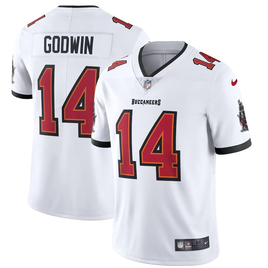 Men's Tampa Bay Buccaneers Chris Godwin Nike White Vapor Limited Player Jersey