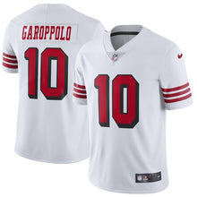 Load image into Gallery viewer, Men&#39;s San Francisco 49ers Jimmy Garoppolo Nike White Color Rush Vapor Untouchable Limited Player Jersey