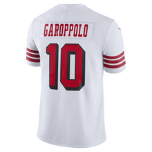 Load image into Gallery viewer, Men&#39;s San Francisco 49ers Jimmy Garoppolo Nike White Color Rush Vapor Untouchable Limited Player Jersey
