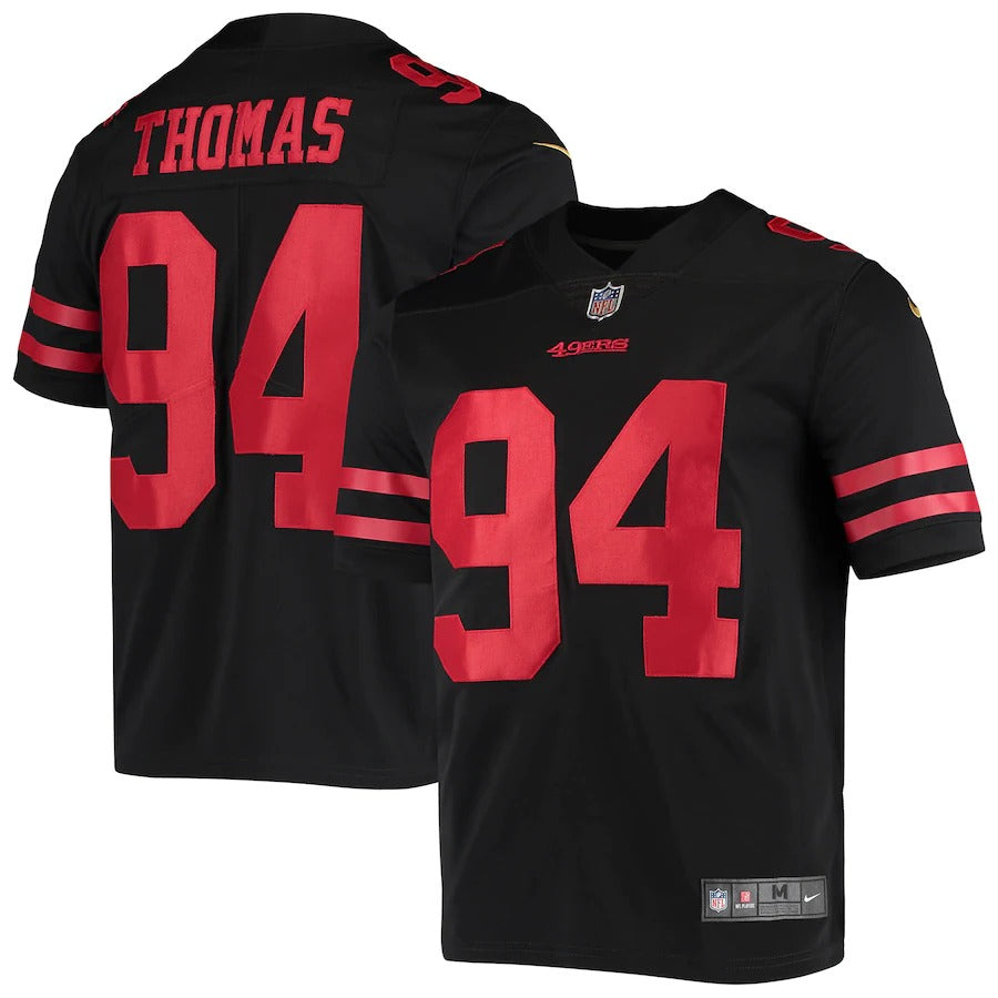 Men's San Francisco 49ers Solomon Thomas Nike Black Vapor Limited Player Jersey