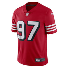 Load image into Gallery viewer, Men&#39;s San Francisco 49ers Nick Bosa Nike Red Alternate Vapor Limited Player Jersey