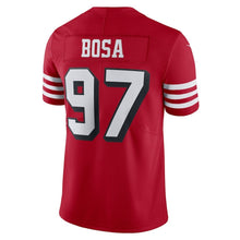 Load image into Gallery viewer, Men&#39;s San Francisco 49ers Nick Bosa Nike Red Alternate Vapor Limited Player Jersey
