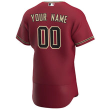 Load image into Gallery viewer, Men&#39;s Arizona Diamondbacks Nike Crimson Alternate Authentic Custom Jersey