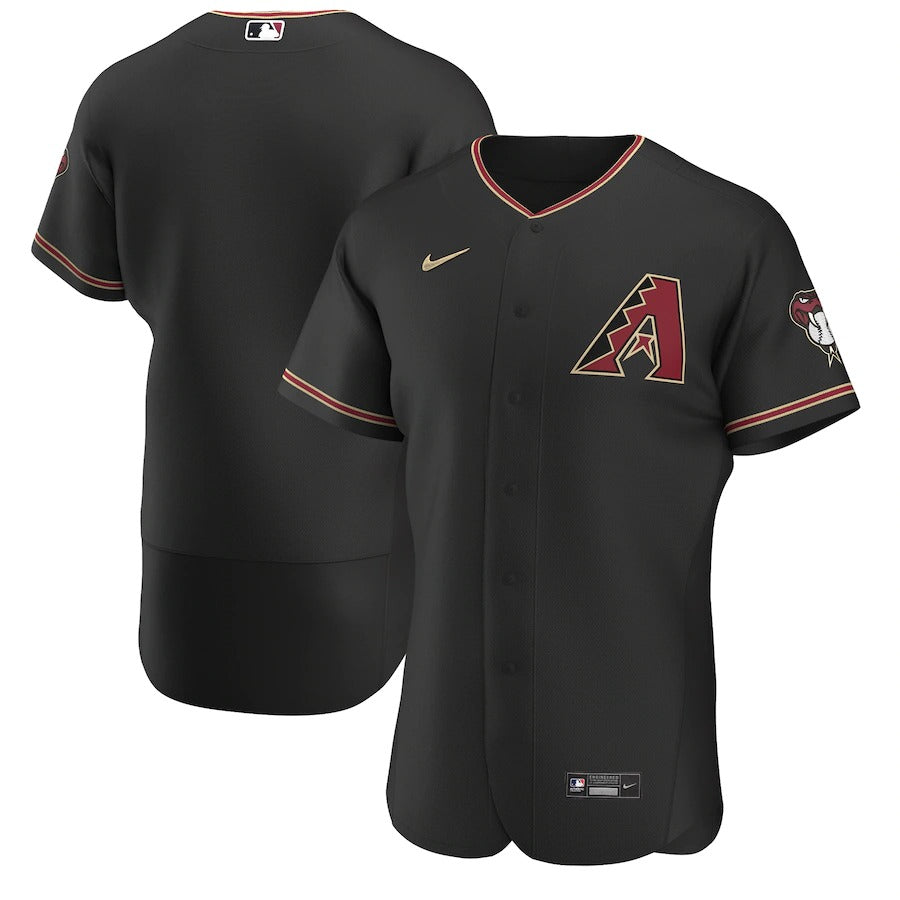 Men's Arizona Diamondbacks Nike Black Alternate Authentic Team Jersey
