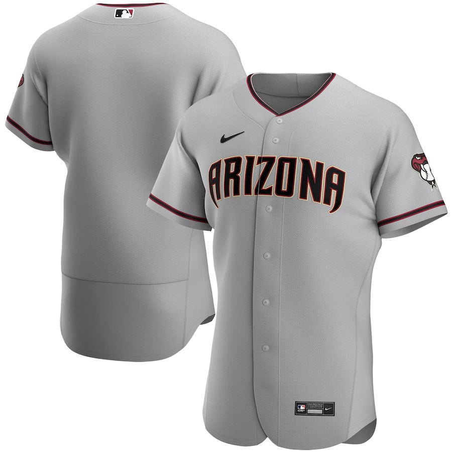 Men's Arizona Diamondbacks Nike Gray Road Authentic Team Jersey
