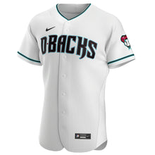 Load image into Gallery viewer, Men&#39;s Arizona Diamondbacks Nike White/Teal Alternate Authentic Team Jersey