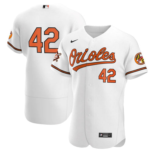 Men's Baltimore Orioles Nike White Home Jackie Robinson Day Authentic Jersey