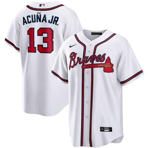 Men's Atlanta Braves Ronald Acuna Jr. Nike White Home Replica Player Name Jersey