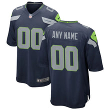 Load image into Gallery viewer, Men&#39;s Seattle Seahawks Nike College Navy Custom Game Jersey
