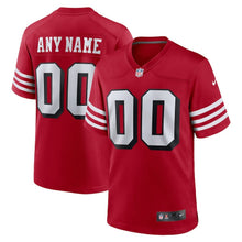 Load image into Gallery viewer, Men&#39;s San Francisco 49ers Nike Scarlet Alternate Custom Game Jersey