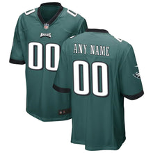 Load image into Gallery viewer, Men&#39;s Philadelphia Eagles Nike Midnight Green Custom Game Jersey