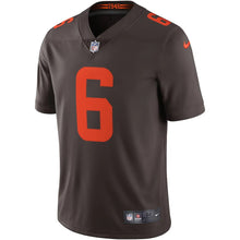 Load image into Gallery viewer, Men&#39;s Cleveland Browns Baker Mayfield Nike Brown Alternate Vapor Limited Jersey