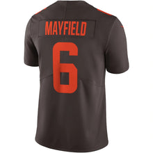 Load image into Gallery viewer, Men&#39;s Cleveland Browns Baker Mayfield Nike Brown Alternate Vapor Limited Jersey