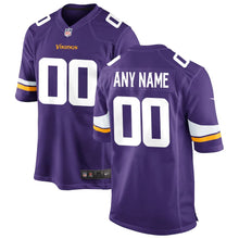 Load image into Gallery viewer, Men&#39;s Minnesota Vikings Nike Purple Custom Game Jersey
