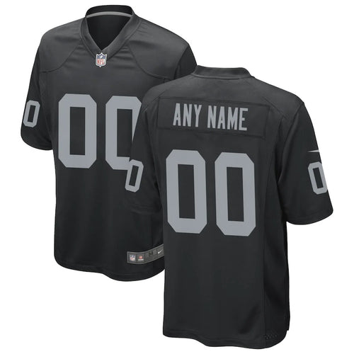 Men's Las Vegas Raiders Nike Black Custom Game Jersey