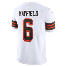Load image into Gallery viewer, Men&#39;s Cleveland Browns Baker Mayfield Nike White 1946 Collection Alternate Vapor Limited Jersey