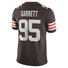 Load image into Gallery viewer, Men&#39;s Cleveland Browns Myles Garrett Nike Brown Vapor Limited Jersey