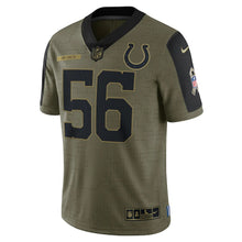 Load image into Gallery viewer, Men&#39;s Indianapolis Colts Quenton Nelson Nike Olive 2021 Salute To Service Limited Player Jersey