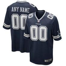 Load image into Gallery viewer, Men&#39;s Dallas Cowboys Nike Navy Custom Game Jersey