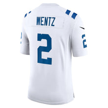 Load image into Gallery viewer, Men&#39;s Indianapolis Colts Carson Wentz Nike White Vapor Limited Jersey