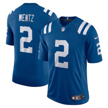 Load image into Gallery viewer, Men&#39;s Indianapolis Colts Carson Wentz Nike Royal Vapor Limited Jersey