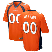 Load image into Gallery viewer, Men&#39;s Denver Broncos Nike Orange Custom Game Jersey
