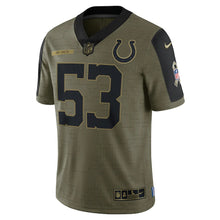 Load image into Gallery viewer, Men&#39;s Indianapolis Colts Darius Leonard Nike Olive 2021 Salute To Service Limited Player Jersey