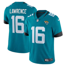 Load image into Gallery viewer, Men&#39;s Jacksonville Jaguars Trevor Lawrence Nike Teal Vapor Limited Jersey