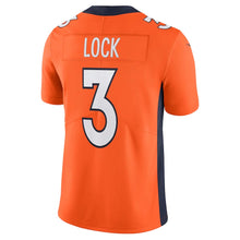 Load image into Gallery viewer, Men&#39;s Denver Broncos Drew Lock Nike Orange Vapor Limited Jersey