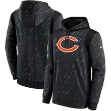 Load image into Gallery viewer, Men's Chicago Bears Nike Charcoal 2021 NFL Crucial Catch Therma Pullover Hoodie